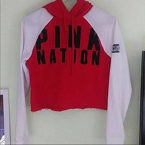 Victoria’s Secret PINK Cropped Long Sleeve Shirt